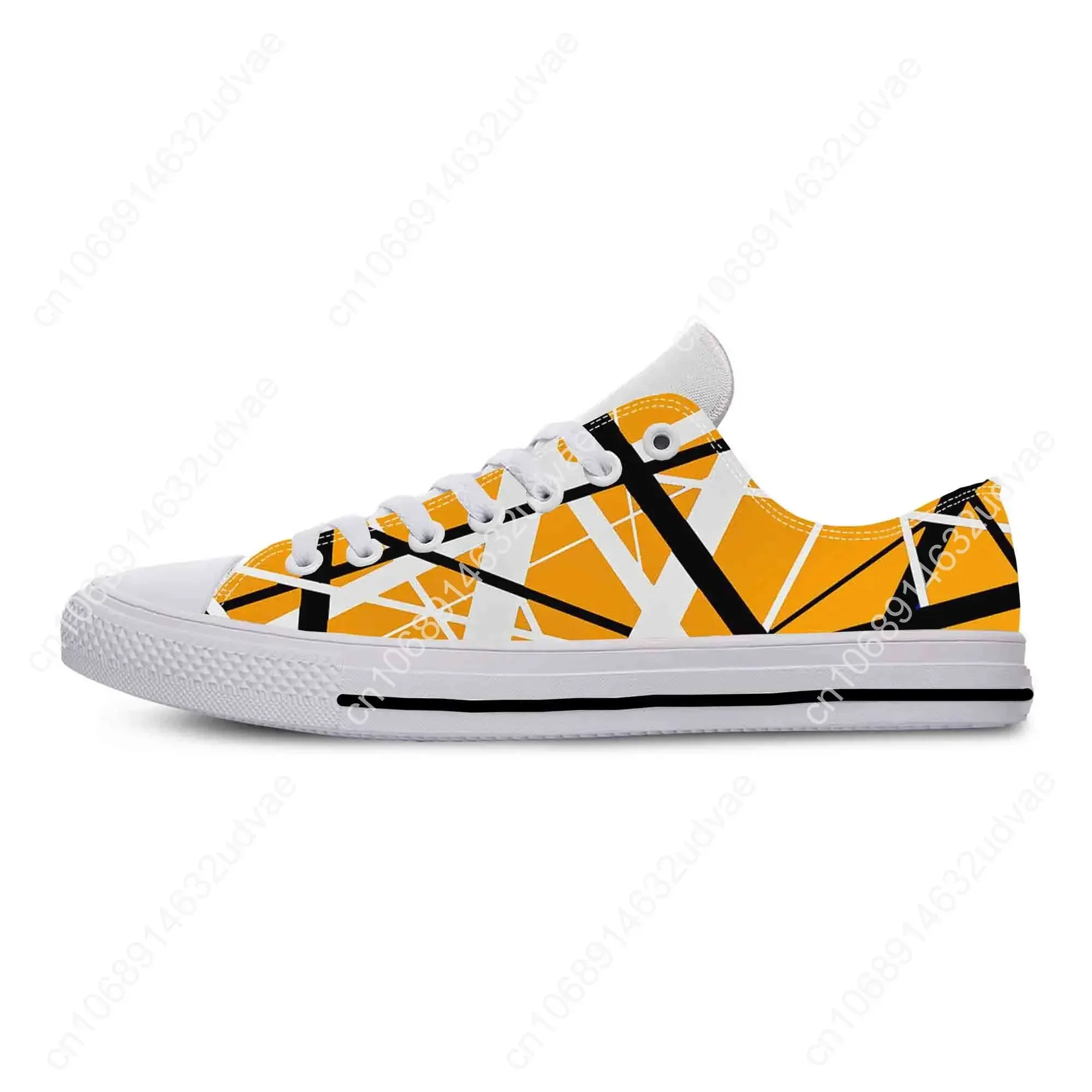 EVH 5150 Stripe Guitar Heavy Metal Rock Music Band Casual Cloth Shoes Low Top Lightweight Breathable 3D Print Men Women Sneakers