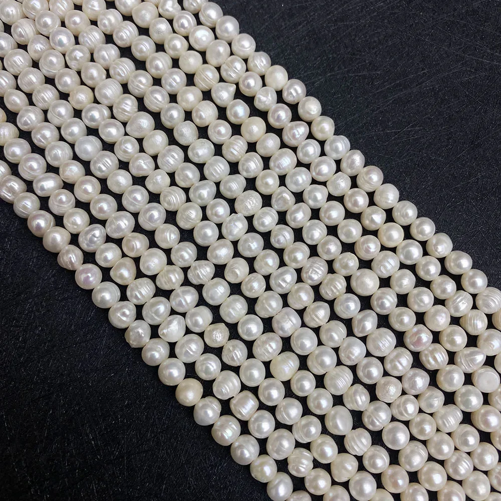 2-3mm Small Natural Freshwater Pearl Bead Nearly Round A Grade Beads for Jewelry Making DIY Bracelet Necklace Earrings 2mm Mini