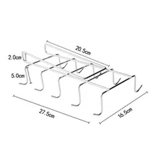  1PC Stainless Steel Kitchen Rack Cupboard Hanging Holders Coffee Tea Cup Mug Holder Shelf Cup Holder 