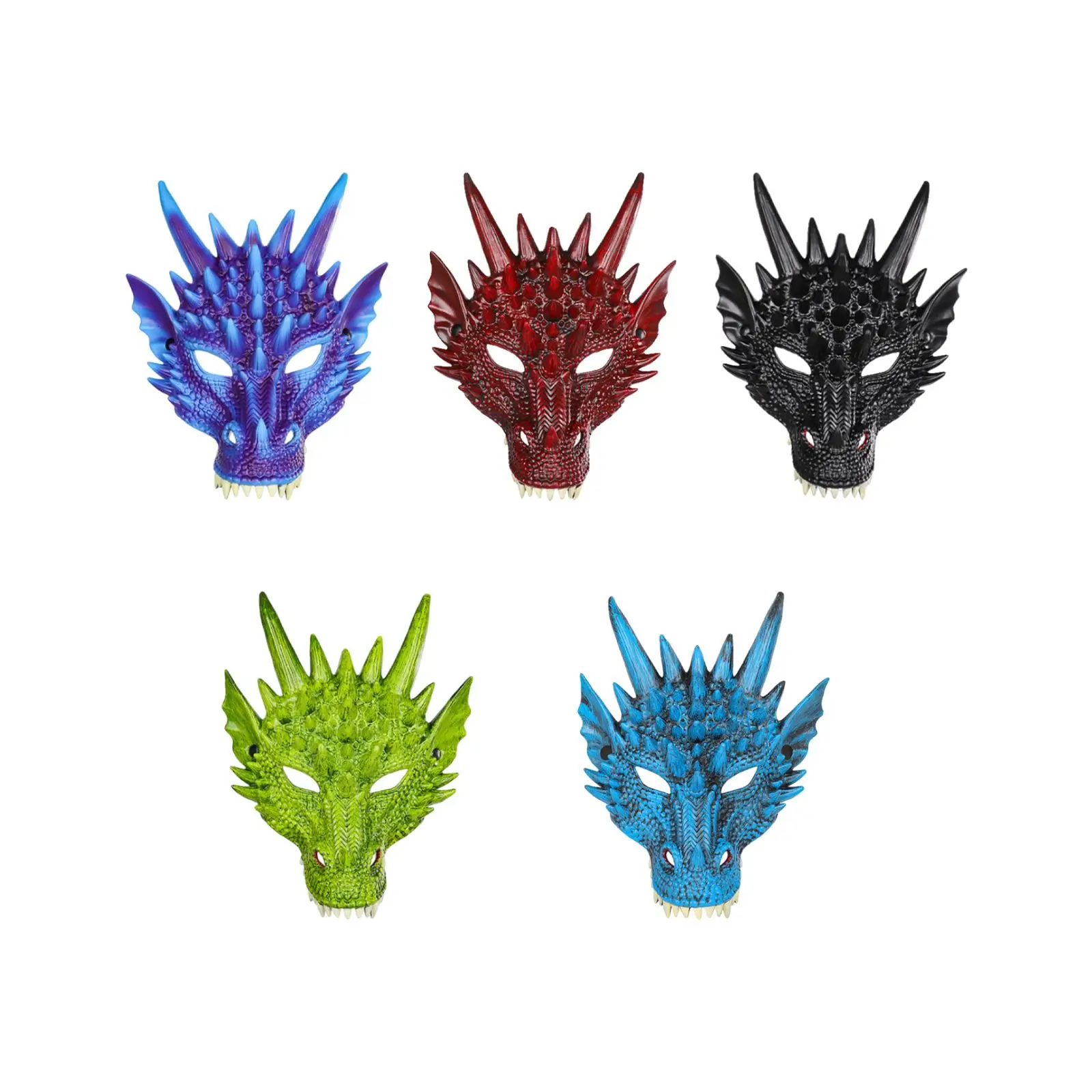 

Dragon Mask Women Men Photo Prop Dinosaurio Masks for Prom Dress up Party
