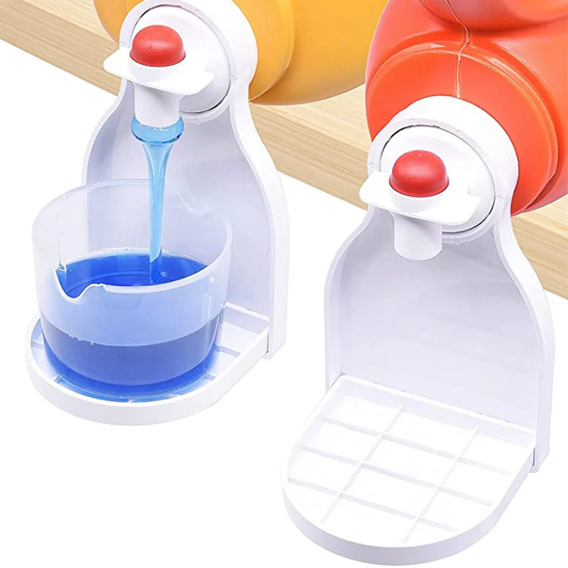 Foldable Laundry Detergent Drip Catcher Cup Holder, Soap and Fabric Softener Drip Tray