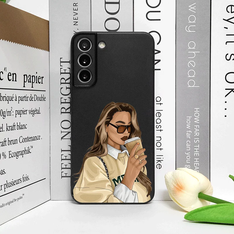 Girl Women Coffee Miss Phone Case for Samsung Galaxy A15 A13 A14 A55 A16 A54 A53 A52 A51 A71 5G Fashion Lady Female Soft Covers 4 Girl Women Coffee Miss Phone Case for Samsung Galaxy A15 A13 A14 A55 A16 A54 A53 A52 A51 A71 5G Fashion Lady Female Soft Covers – Bild 4