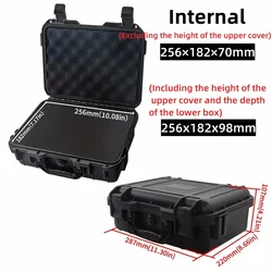 Waterproof Hard Carry Case with Pre-Cut Sponge Storage & Safety Protector (287x220x107mm)