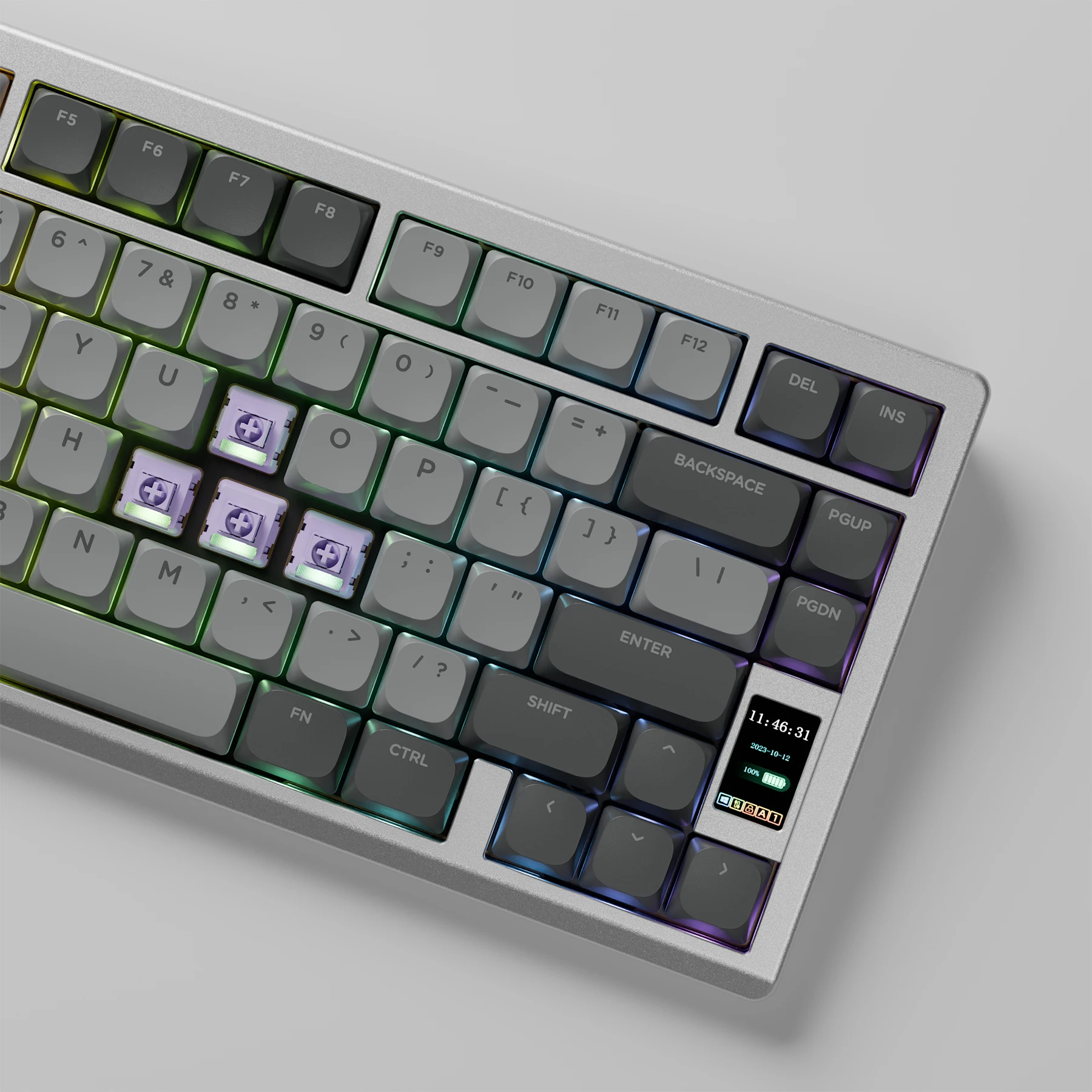 Chilkey ND75 LP キーボードロープロファイルアルミニウムメカニカル