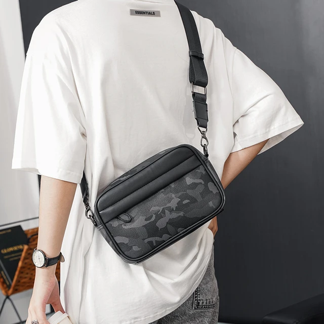 Vintage Men's Shoulder Bag Fashion Brand Design Small Crossbody Square Bag  Men Casual Crossbody Bag Male Messenger Shoulder Bag - AliExpress