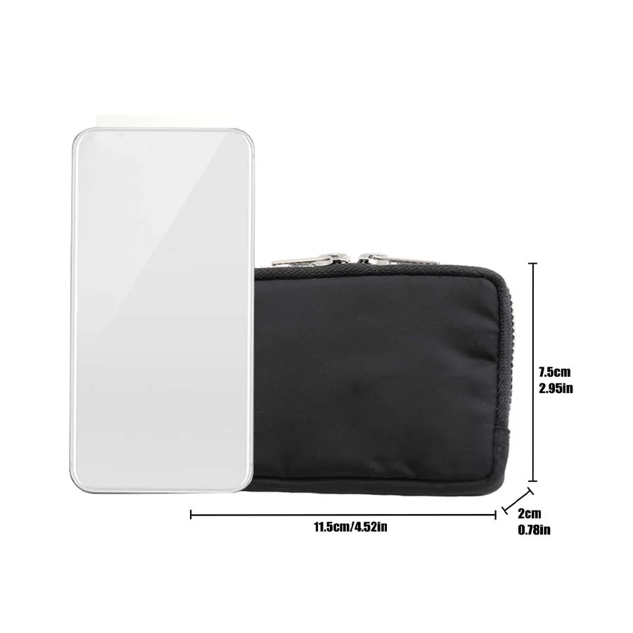 RFID Blocking Anti-Theft Wristlet Bag - Mini Key Coin Wallet Pouch for Cards, Cash, Essentials - Compact Travel Coin Purses