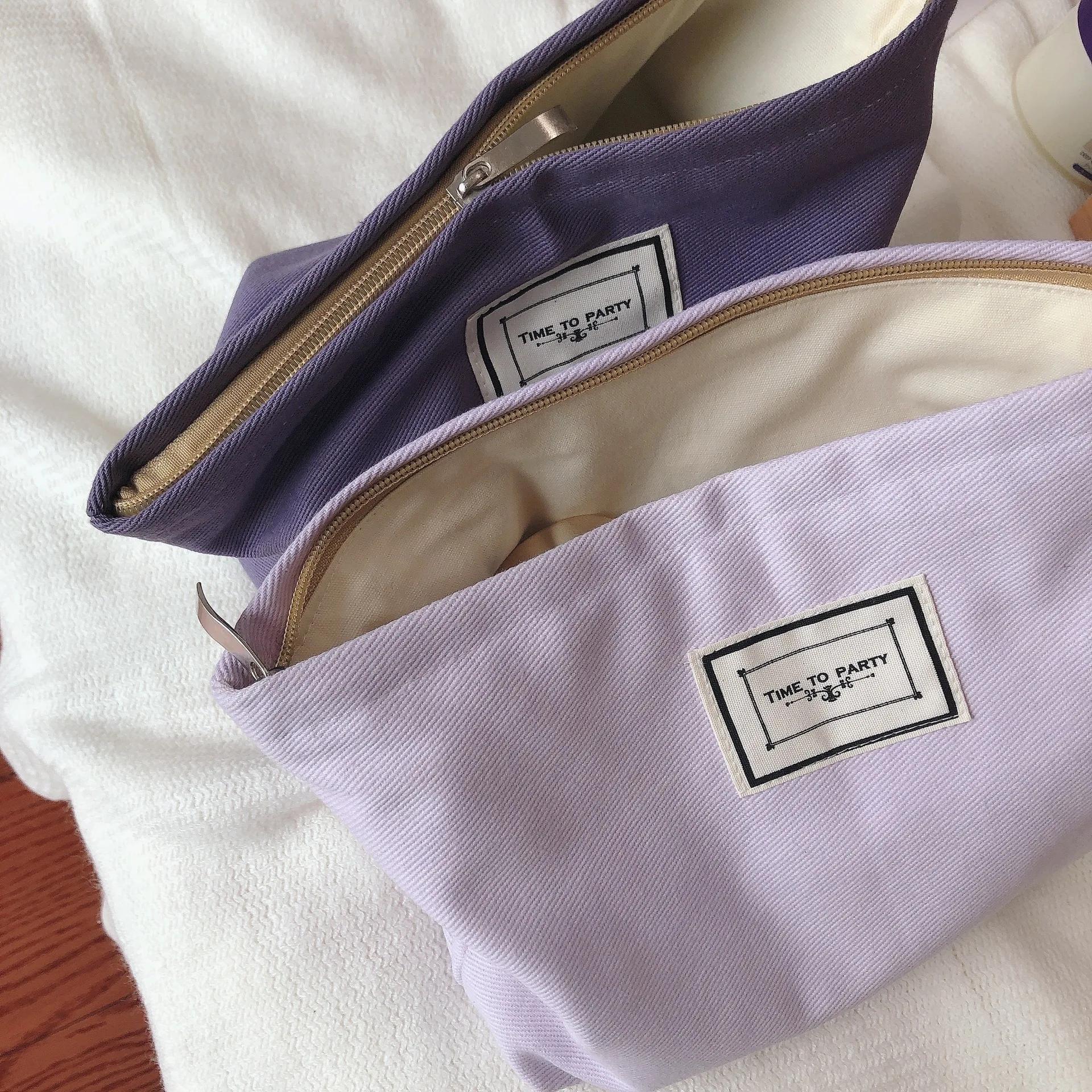  women Candy Color Canvas Cosmetic Tampon Storage Bag Makeup Bag Girls Large Wallet Travel Toiletry Cosmetic Pouch              