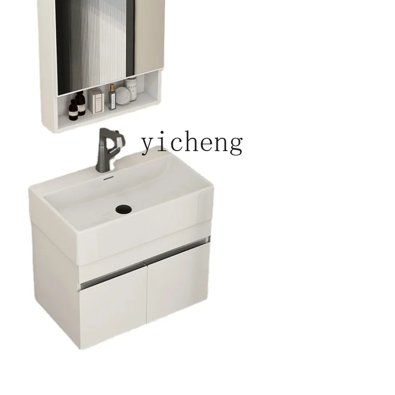 

Zf Combination Modern Minimalist Wash Basin Bathroom Table Washbasin Cabinet Whole Washbin Ceramic