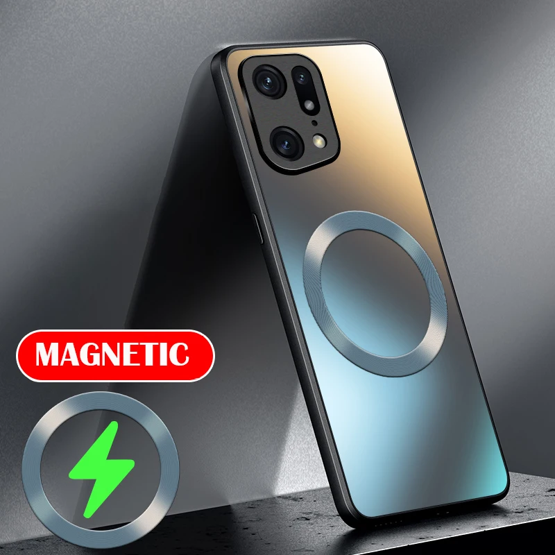 Premium Matte Silicone Frosted Phone Case with Magnetic Wireless Charging Compatibility