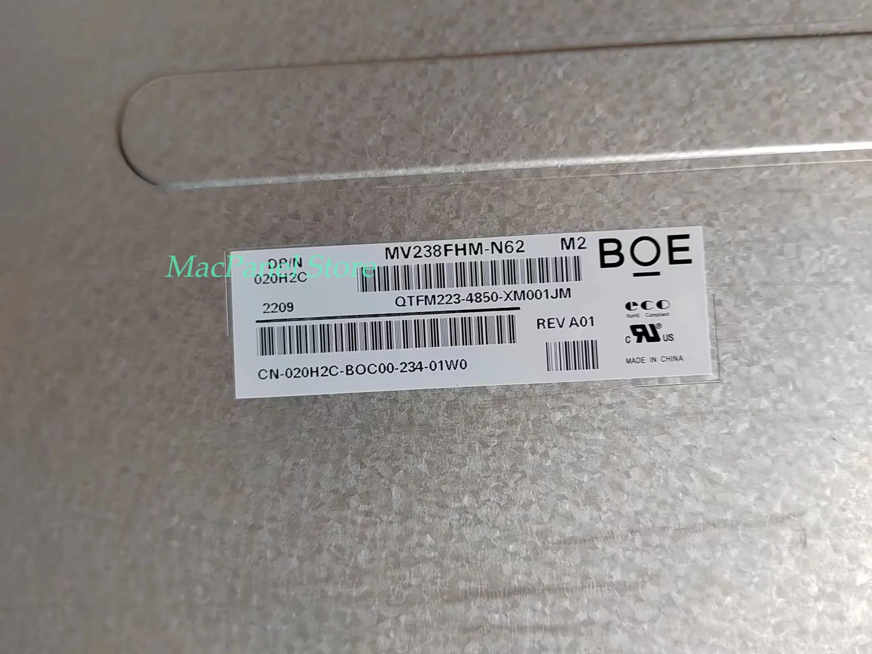 Tela Lcd para Dell Mv238fhm N60 Mv238fhm N61 Mv238fhm N62 Mv238fhm-n60 Mv238fhm-n61 Mv238fhm-n62 60hz Novo 60hz - Imagem 2