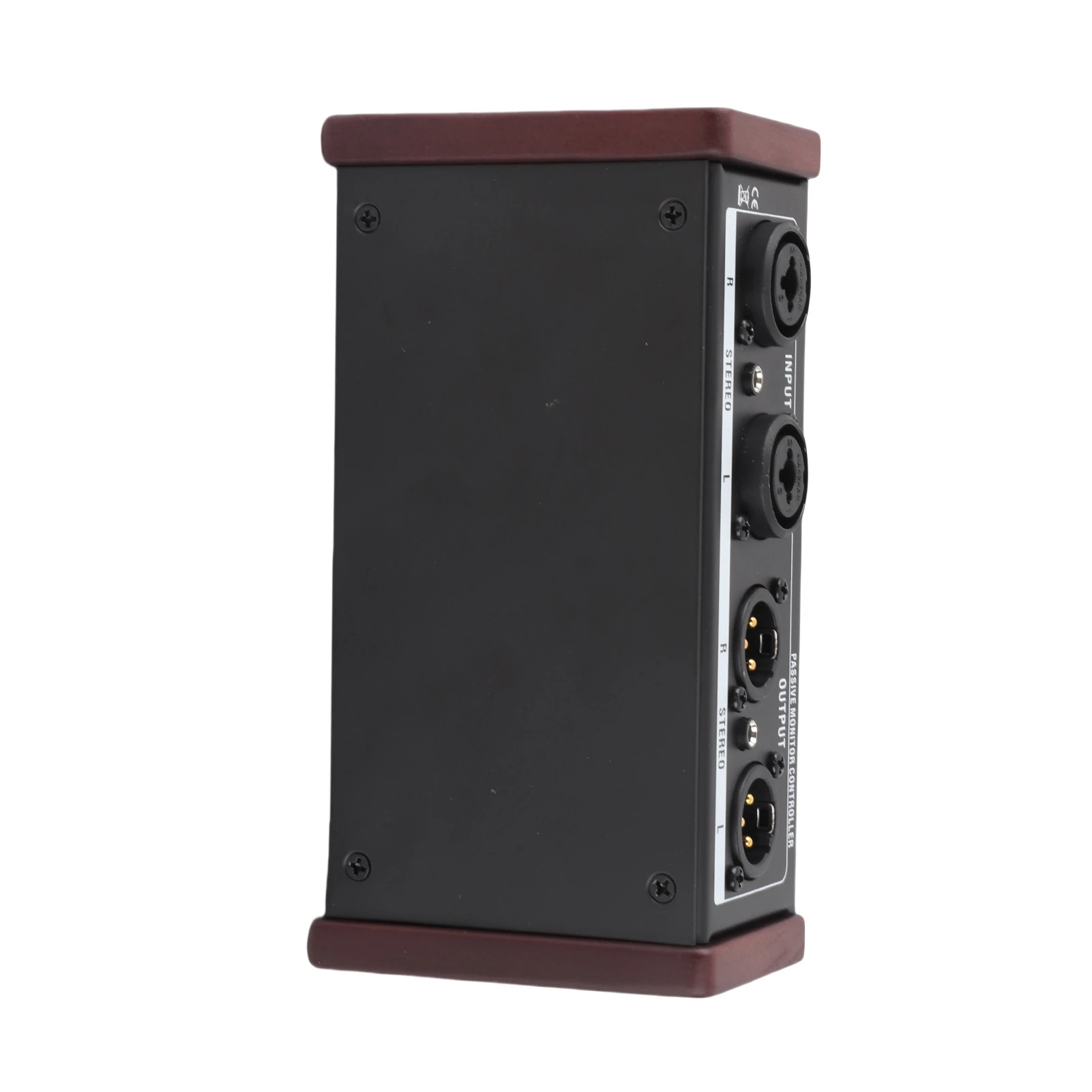 패시브 모니터 컨트롤러 XLR 및 3.5mm 인터페이스 대형 볼륨 노브 음소거 제어 노트북용 패시브 스테레오 볼륨 컨트롤러