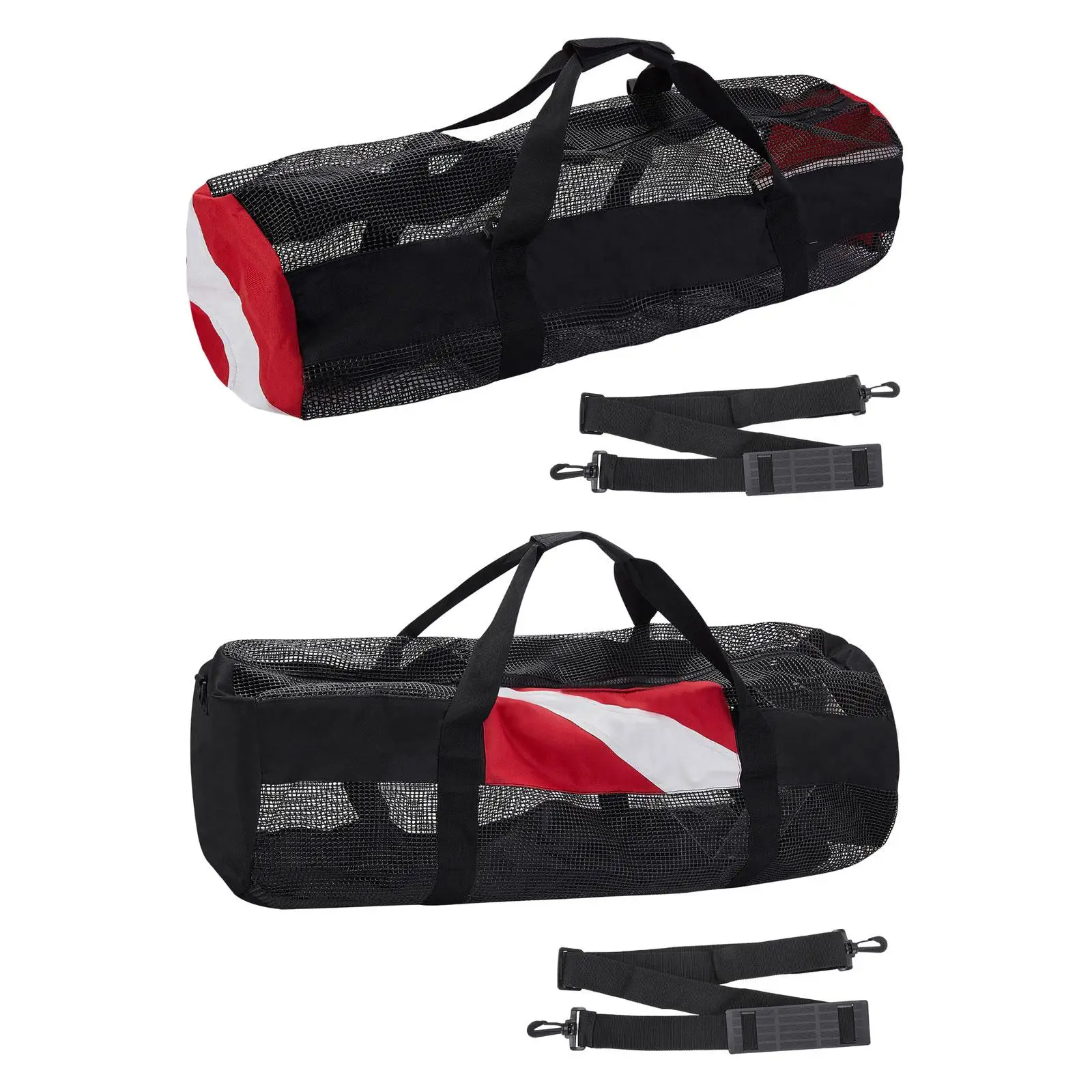 

Mesh Sports Duffle Bag Scuba Dive with Side Pocket Lightweight 95cmx34cmx34cm Mesh Bag for Fishing Diving Outdoor Activities Gym