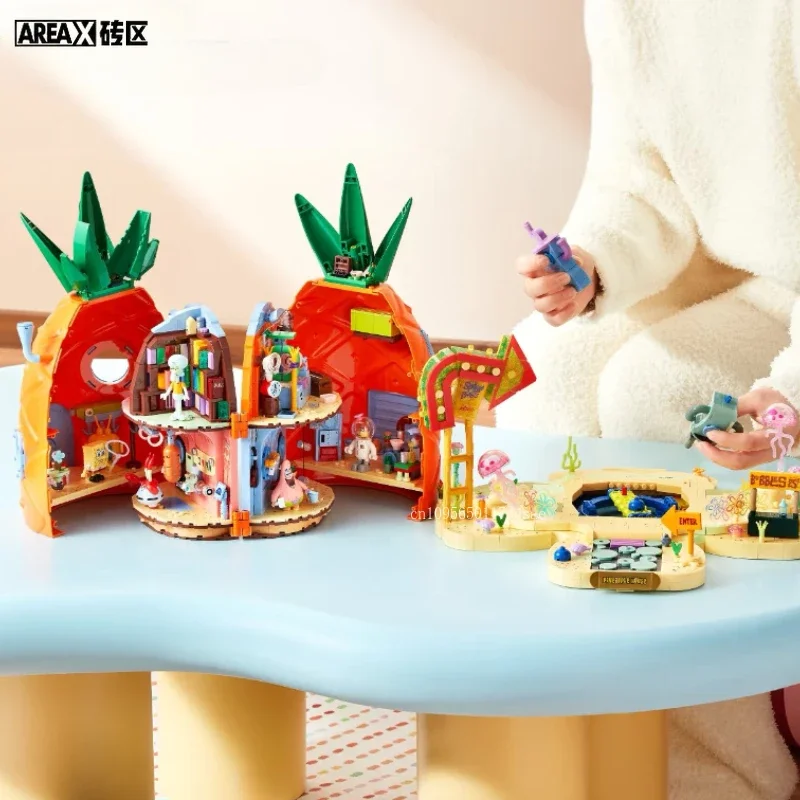 AREAX SpongeBob SquarePants Pineapple House Building Street