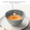 2 In 1 Electric Milk Frother + Egg Beater Wireless Type-C Charging 3 Speeds Mini Handheld Foam Maker Coffee Whisk Cooking Tools 3