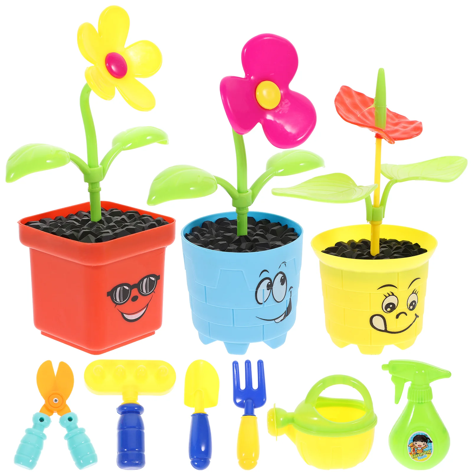 

Flower Toy Kids Playset Puzzle Plaything Creative Garden Tool Plastic Gardening Child House Toys Planting Kit