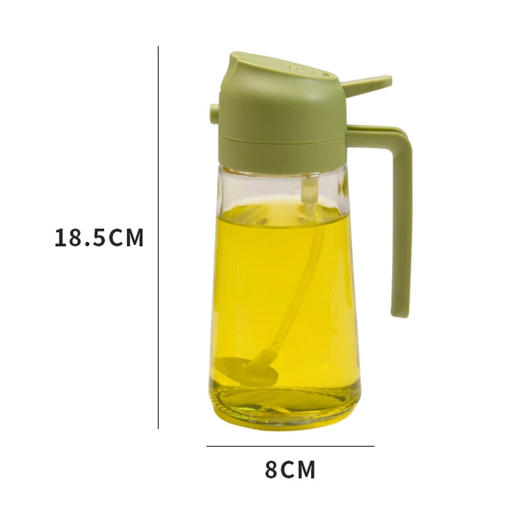 Oil Sprayer 2 In 1 Oil Spray Bottle With Pour Spout Cooking Kitchen Olive Oil Camping BBQ Baking 450/600ml