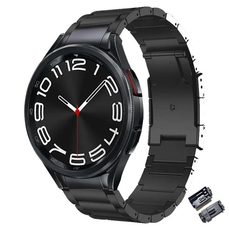 No Gaps Titanium Strap For Samsung Galaxy Watch 6 Classic 43mm 47mm 6/5/4 40mm 44mm 5Pro 45mm Luxury Business Band For 42mm 46mm