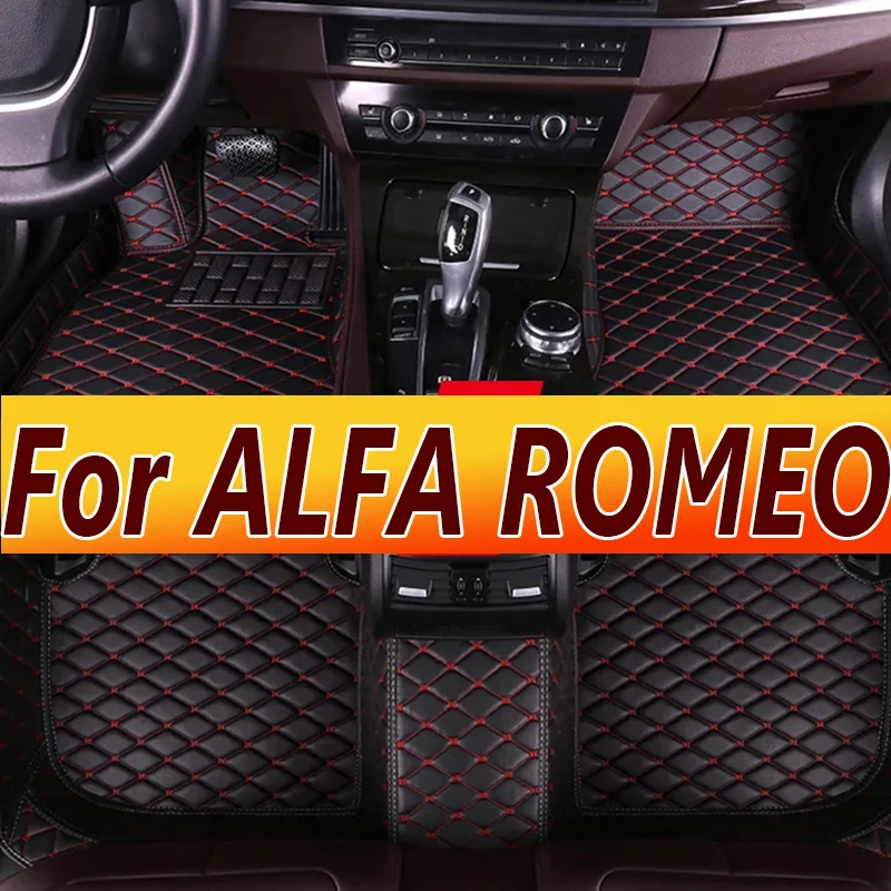 

Автомобильные коврики для ALFA ROMEO Giulia Mito Stelvio GT Giulietta 4C 159 Spider 916 GTV Brera 166 147 Spider, автомобильные аксессуары