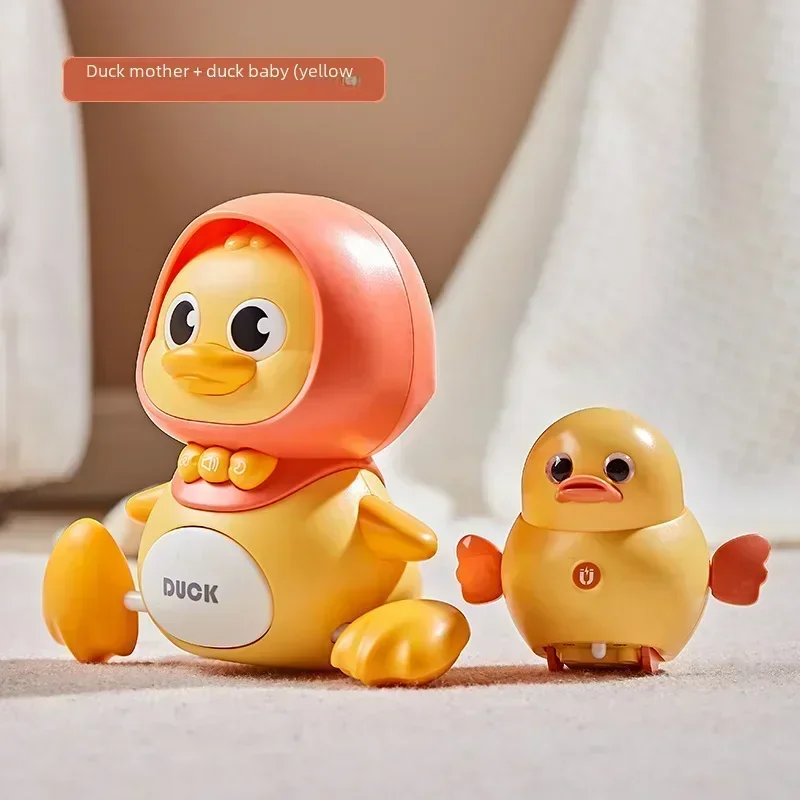 Wobbling Duck Mom Soothing Electric Crawling Magnetic Attraction Baby Practice Toy Kids Electronic Toys Electronic Pets Тамагочи 6