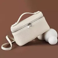 Sac à bandoulière en grain de litchi, sens de niche Premium, boîte à déjeuner simple, sac pour femmes, mini sacs à bandoulière portables exquis 2