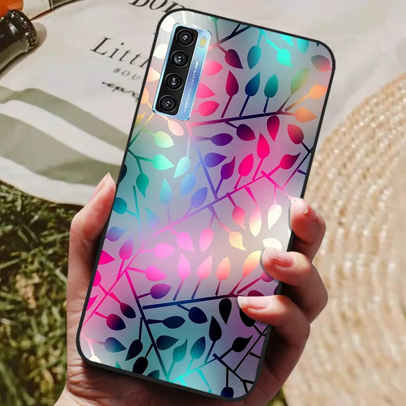 Wolf Design Silicone Soft TPU Back Cover with Black Bumper