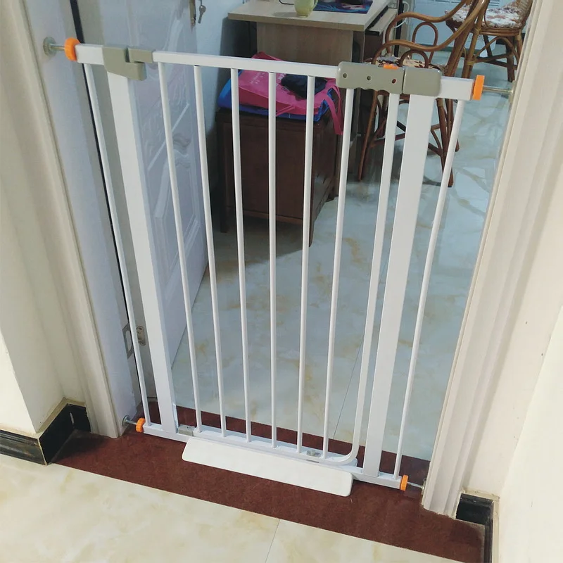 Baby Fence Safety Lock Baby Toddler Pet Gate Fence Fixing Stair Way Safety Lock Thru Door Guide Sheet Doorways
