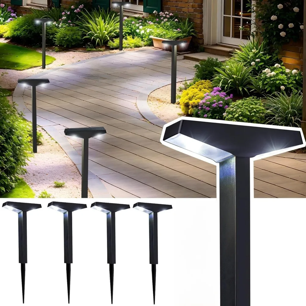 1/4 Pack Solar Pathway Lights solar lights solar wall lamp solar ground lights lawn lamp garden lighting Outdoor IP65 Waterproof Garden Lamp Landscape for Lawn