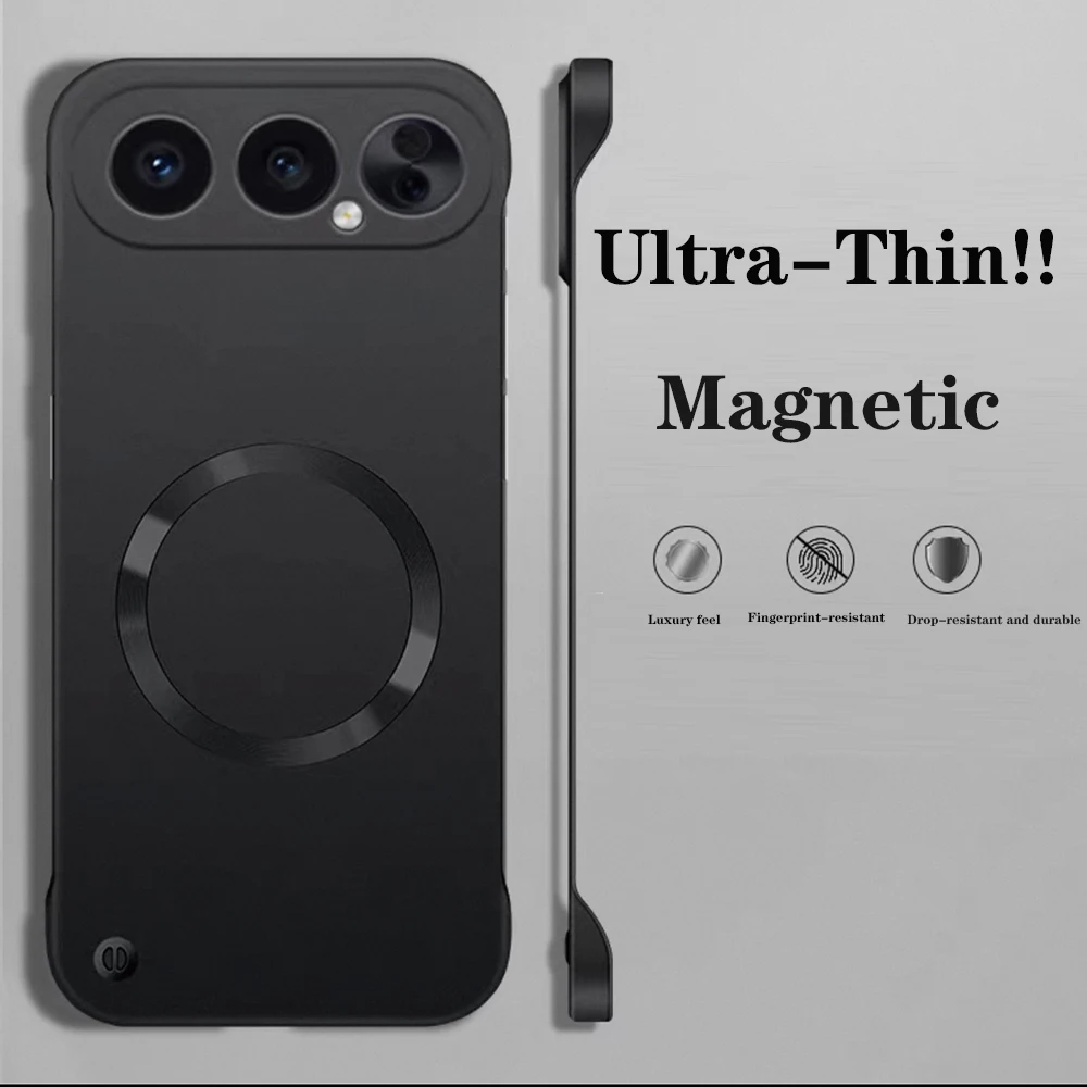 Ultra Thin Metallic Magnetic Magsafe Case - Frameless Cooling Hard Cover