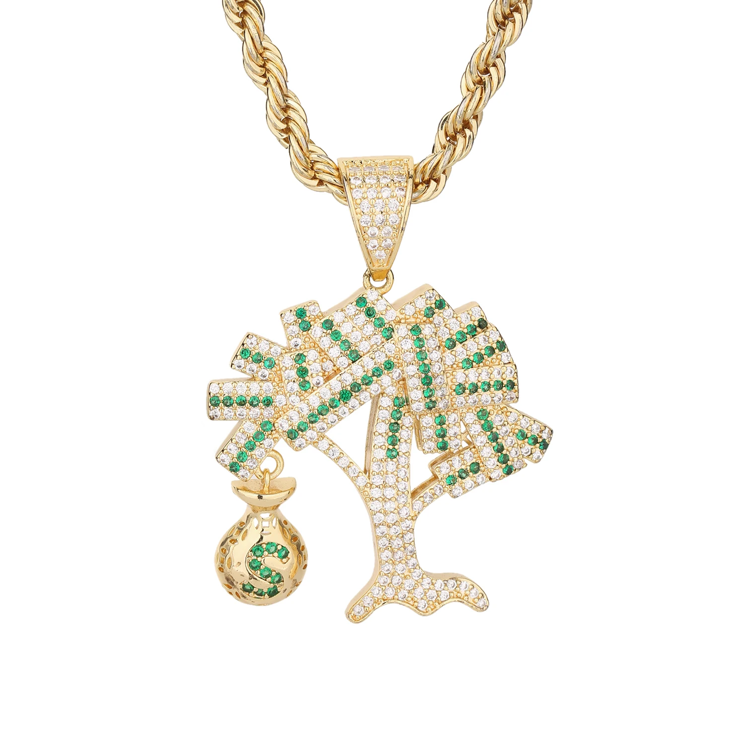 

New Fortune Tree Pendant Men's and Women's 14k, a must-have gift, suitable for both men and women
