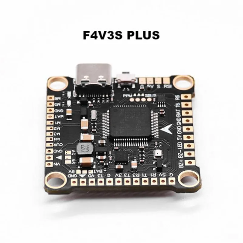 Contrôleur de vol F4V3S Plus pour drone FPV avec connecteurs et dissipateur thermique
