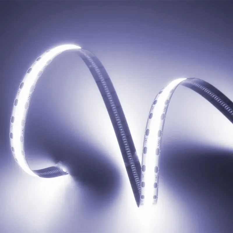 COB-LED-Streifenlicht, 12 V, 5 m, hochdichtes Flex-Band, kühles Weiß, 6500 K, warmweiß, 3000 K, Naturweiß, 4000 K, Ra90, DIY, 1 cm, 1 LED-Schnitt – Detail 2