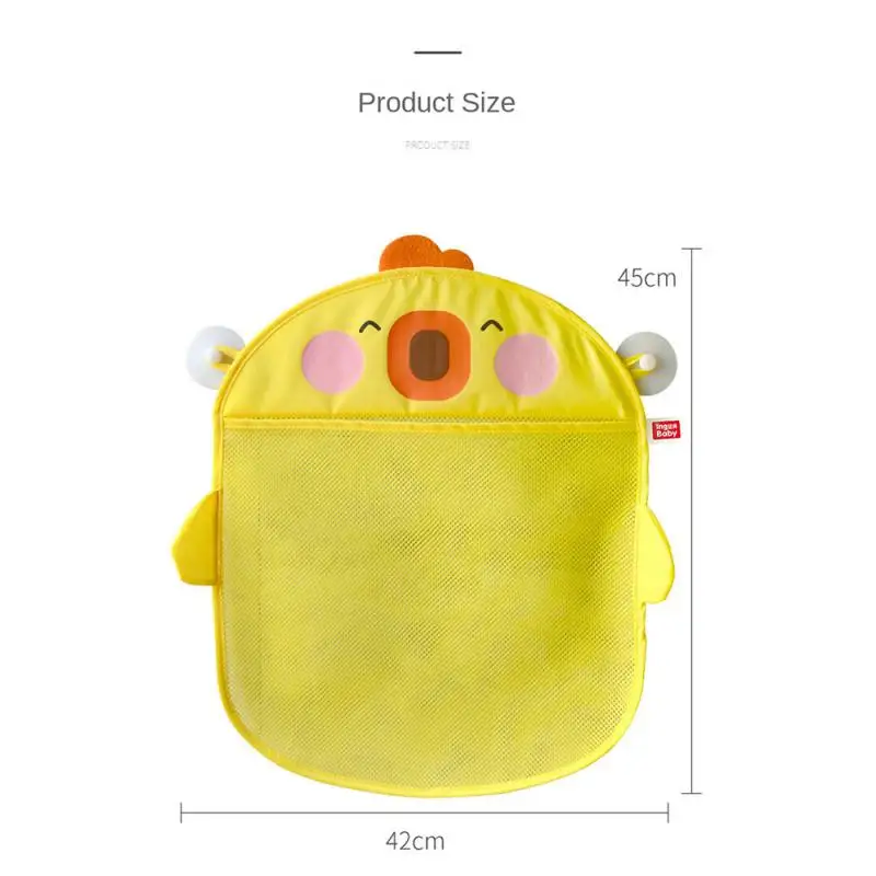 Cartoon Animal Shower Hanging Basket Cute Mesh Bag Bathroom Storage Organizer Holder for Children Baby Bath Water Toy Net Pouch 6