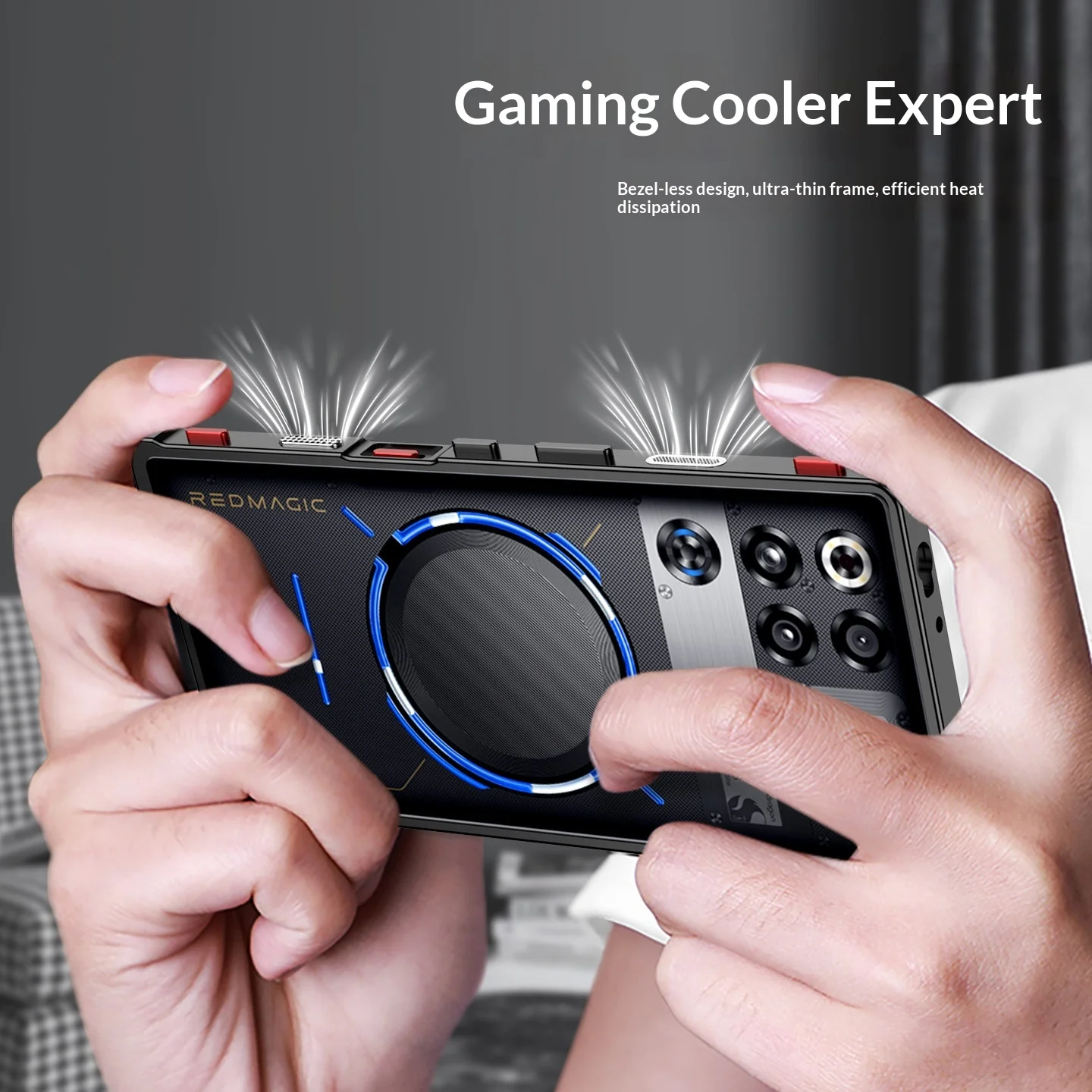 Enhanced Metal Frame Heat Dissipation Shockproof Bumper Case with Bare Machine Feel