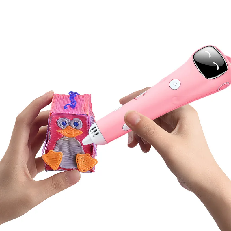 3D 펜 저온 화상방지 3D 프린팅 펜 20가지 색상 PCL 필라멘트용 어린이용 3D 펜 창의적인 선물 안전한 제품