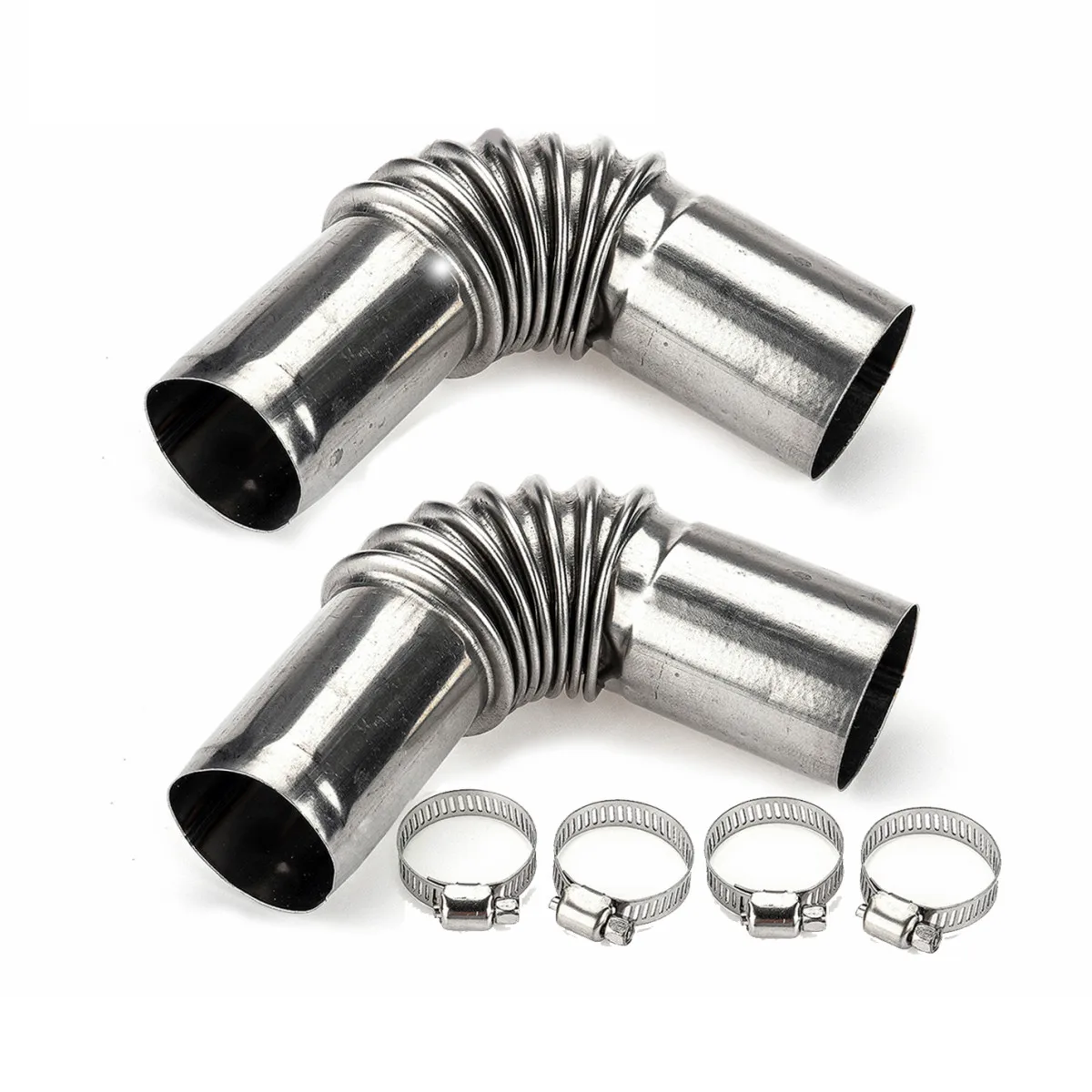 60mm/75mm Y T Riscaldatore Per Auto Presa D'aria Tubo Di Scarico Connettore Doppio Chiudibile - Foto 4