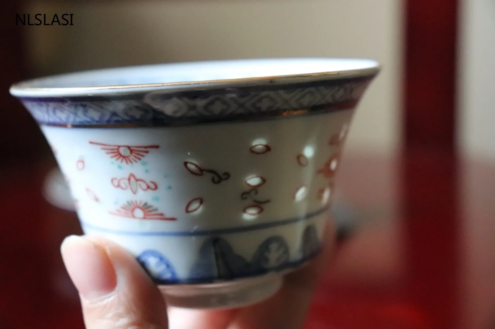 Jingdezhen Ceramic Sancai Gaiwan Teacup handmade Tea Bowl set Chinese Tea Tureen Porcelain Teaware Accessories Drinkware