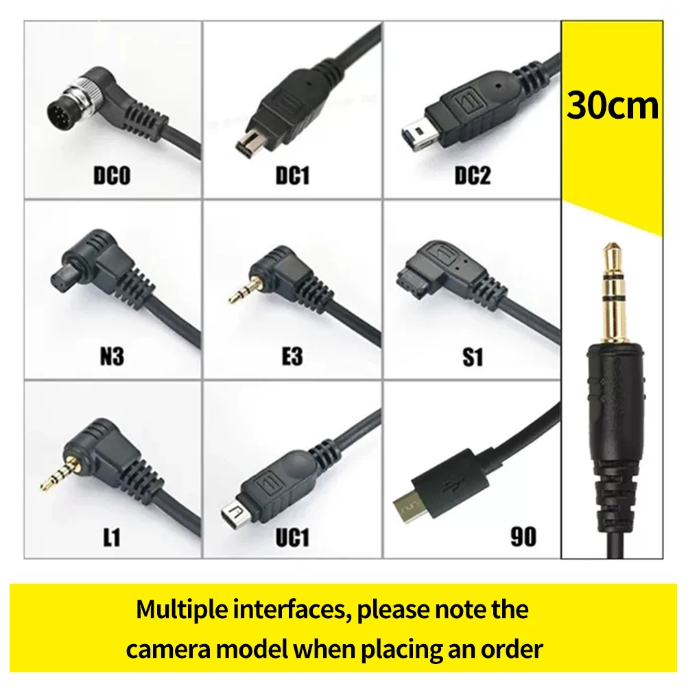 Pixel Shutter Release Remote Control Connecting Cable For Canon Nikon Sony Camera Remote Shutter Release Camera Accessories