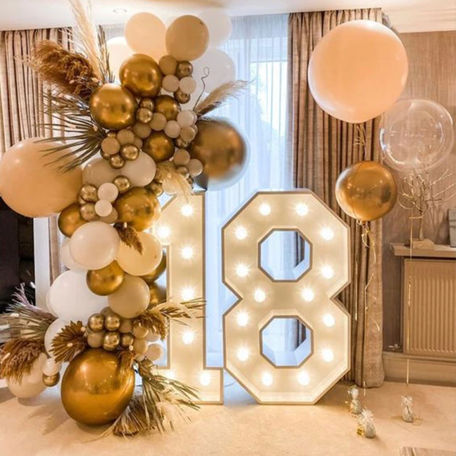 Decoration Anniversaire 18 Ans Lumiere - - AliExpress