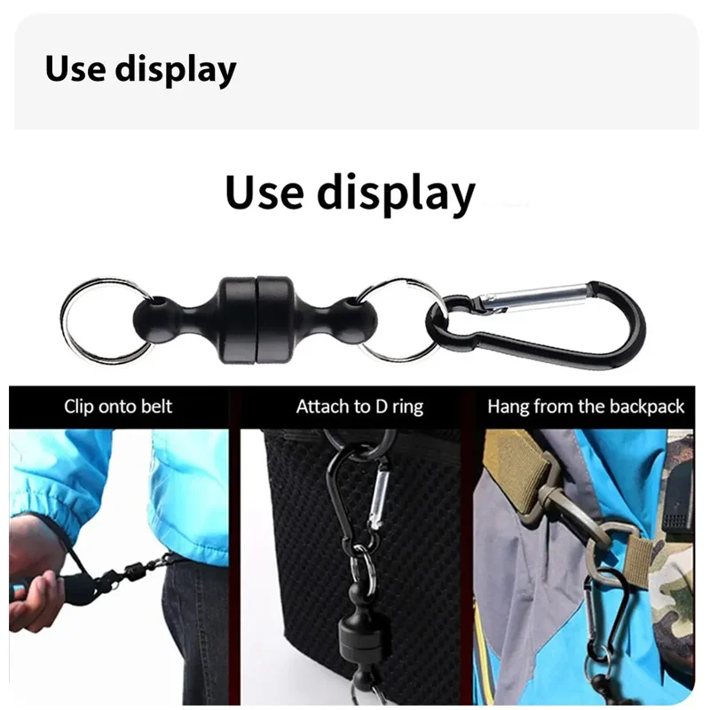 Magnetic Hooks Fishing Hanging Buckle Magnetic Buckle Fast Hanging Wireless Lost Rope Tent Canopy Mountaineering Magnetic Hook