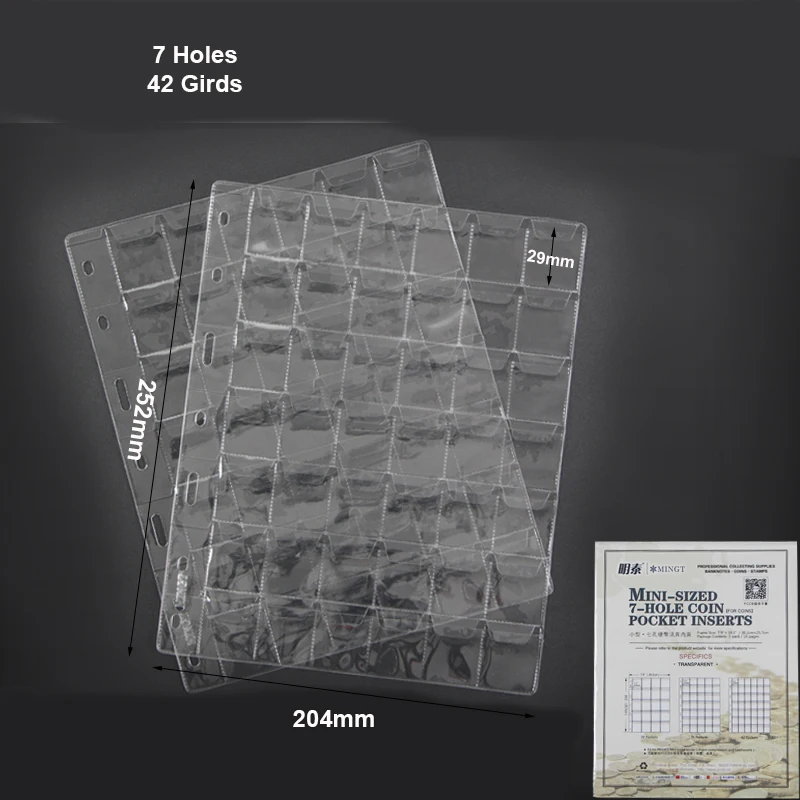 10pcs Coin Collection Book With Page Round Box coins collection album coin collection album