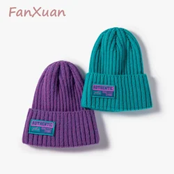 Women's Winter Hats Bonnets for Women Beanies Solid Color Skullies Femme Thick Warm Knit Hats for Girl
