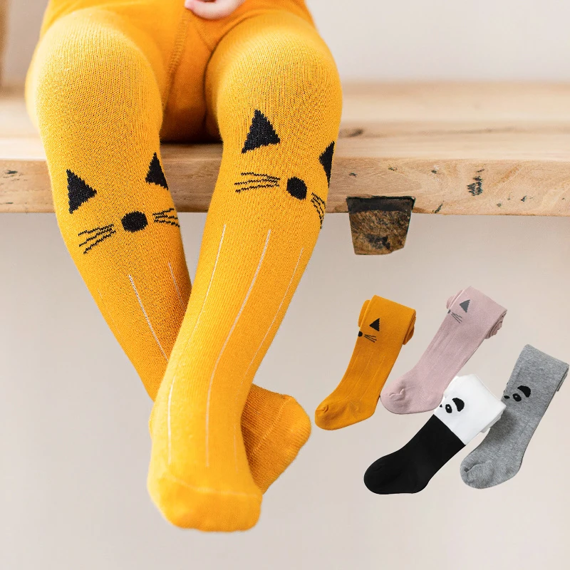 Children's Pantyhose Spring Summer Baby Leggings Cotton Tights for Kids Cartoon Cute Girls Stocking Toddler Accesorios