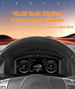 Panel de Instrumentos Digital para Automóvil de 10.25 Pulgadas para Opel Astra H 2004-2010 Zafira B 2005-2014, Velocímetro, Panel de Control, Cabina Virtual 1