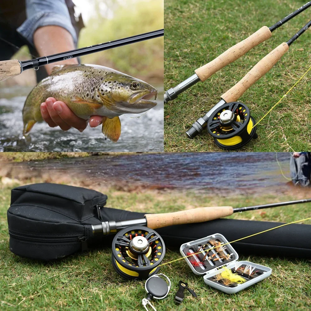 Goture Fly Fishing Rod Portable 4-Piece 9FT Lightweight