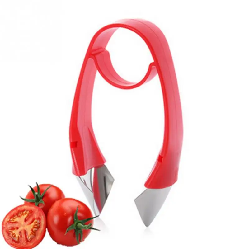 Tomatoes Strawberries To Remove The Tip Fruit Strawberry Pedicle Removing Device Fruit Stalk Separator Creative Kitchen Supplies fruit stem remover