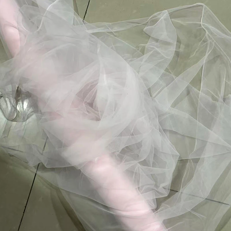 Soft Pink Blush Tulle Fabric
