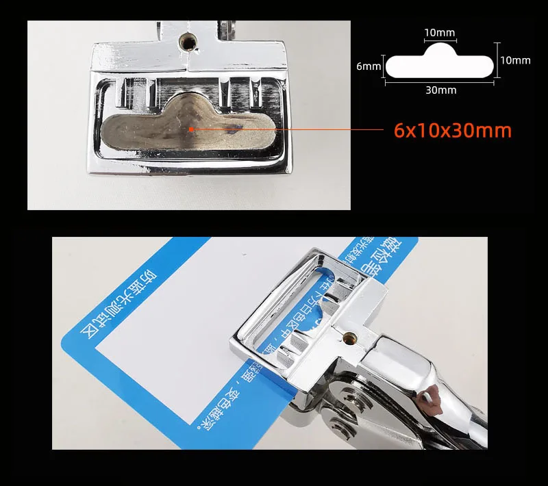 Paper cutter T shape hole punch slot cutter paper PVC card tag puncher pliers DIY punch tool office badge paperboard