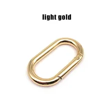  Oval Spring O Ring Openable Leather Bag Handbag Strap Buckle Connect Keyring Pendant Key Dog Chain Snap Clasp Clip Carabiner 