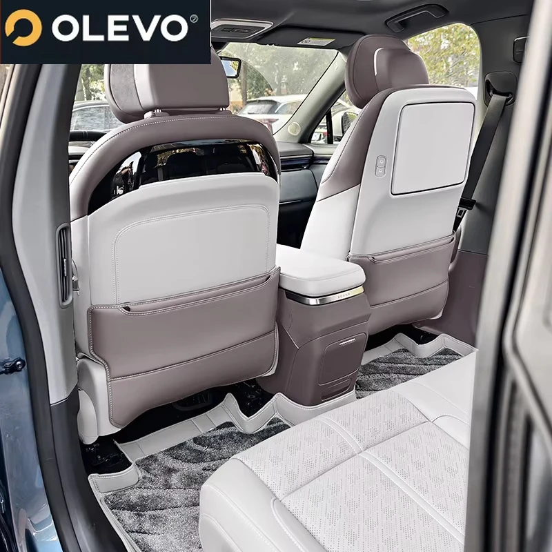 2025 ZEEKR 7X 시트 백 킥 패드 가죽 보호 커버 스크래치 방지 장식 스티커 자동차 인테리어 액세서리