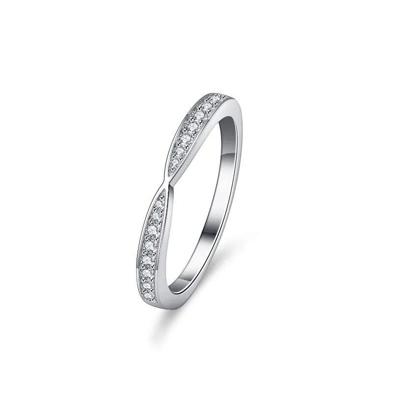 

HTOTOH 925 Sterling Silver Moissanite Ring Women Engagement Wedding Bands